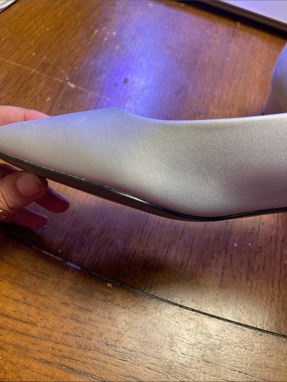 easy street Silver Metallic Short Heels - Picture 4 of 9